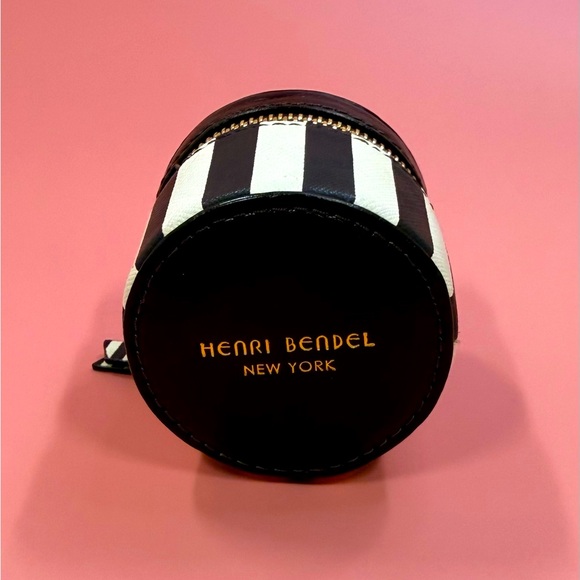 Rare Black White Stripe Henri Bendel Mini Ring Box With Signature Stripe Bow - Picture 5 of 5